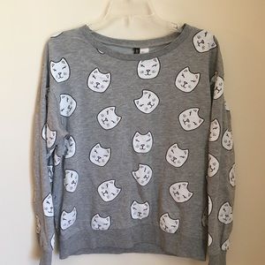 H&M Cat Sweater Pullover